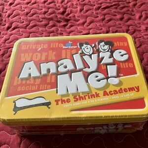 Adult Party Game 18+ Analyze Me!  The Shrink Academy Fun Game Tin Box-New Sealed